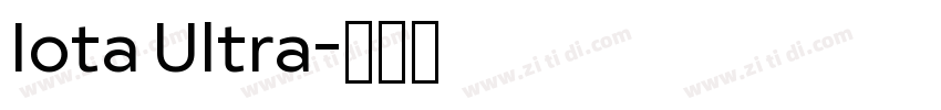 Iota Ultra字体转换